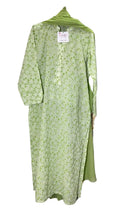 Mint Green long shirt with trouser and dubata