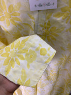 Yellow color long kameez with trouser and dubata